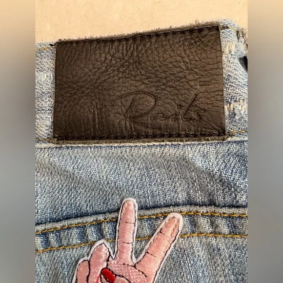 Rails Blue Jean Shorts - Size 25 - Picture 12 of 14